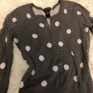 Ann Taylor Polka Dot Cardigan